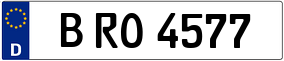 Trailer License Plate